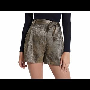 Guess Topia Metallic Tie Front Shorts